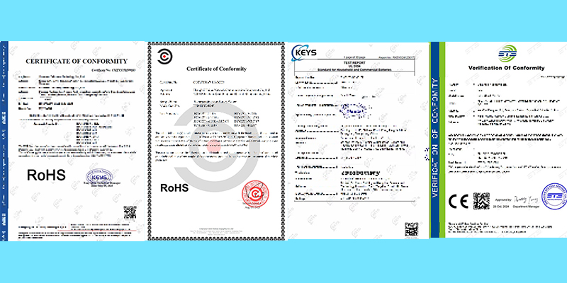 UFO-POWER Successfully Obtains UL 2054, CE-EMC and RoHS Certifications, Demonstrating Strong Product
