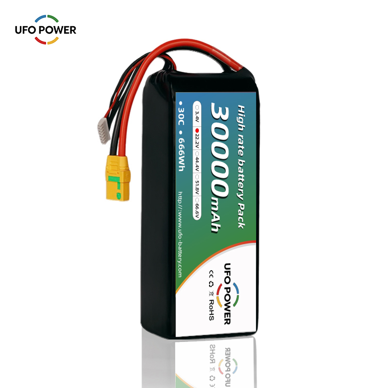 High Quality Guaranteed Reliability 30000Mah 22.2v 30c 666Wh High-Performance LiPo Smart Battery for